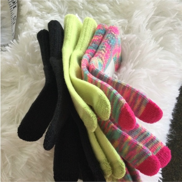 SO Woman’s Juniors Space dye glove set multi color Touch screen - Picture 8 of 12